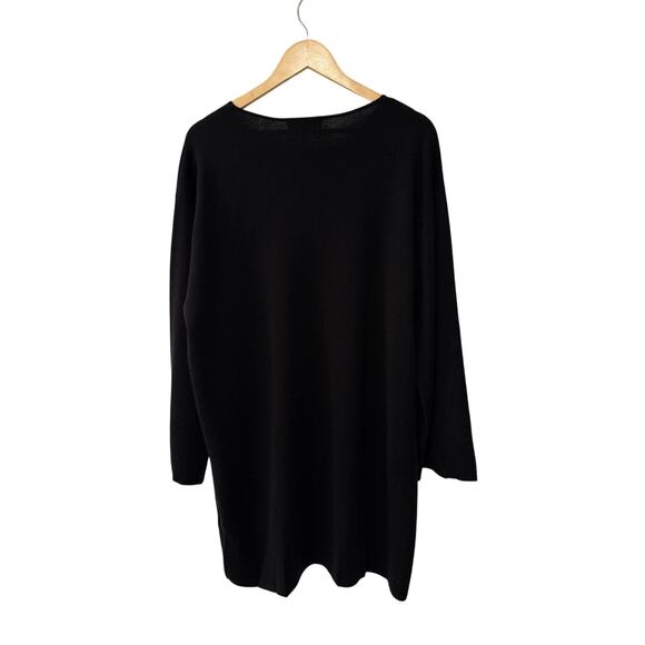 NEW Nili Lotan S Alisaie $1035 Wool CASHMERE Sweater  Dress Long Sleeve Black - Picture 4 of 12